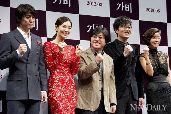 ▲ '가비'(감독 장윤현) 제작발표회에 참석한 출연진ⓒ양호상 기자