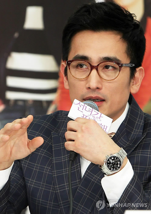 ▲ KBS 새 일일시트콤 ‘선녀가 필요해’ 제작보고회에 참석한 차인표 ⓒ 연합뉴스