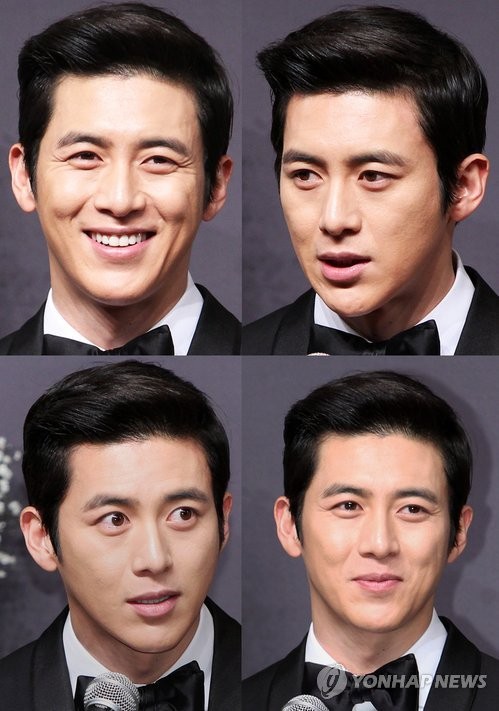 ▲ 배우 고수가 17일 오후 서울 중구 장충동 신라호텔에서 비공개 결혼식을 올리기에 앞서 열린 기자회견에서 포토타임을 갖고 있다.  ⓒ 연합뉴스