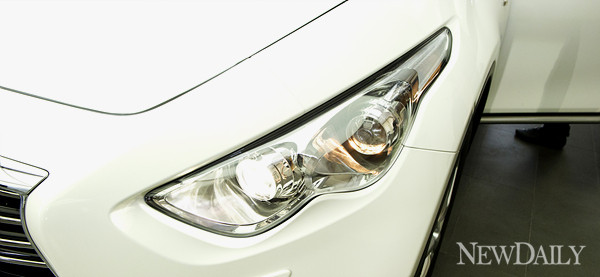 ▲ 아시아 최초로 선보이는 6기통, 3.0L 터보 디젤 엔진을 탑재한 올 뉴 인피니티 FX30d ⓒ양호상 기자