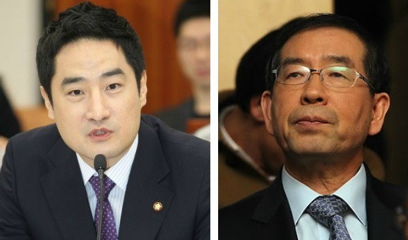 ▲ 무소속 강용석 의원(좌)과 박원순 서울시장 ⓒ연합뉴스