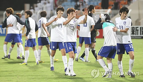 ▲ 오만전에서 대승을 거둔 올림픽대표팀 선수들.ⓒ연합뉴스