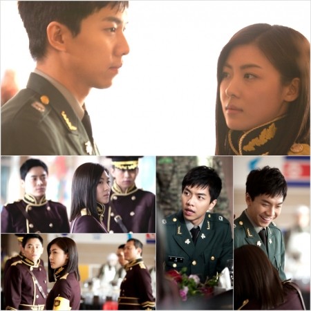 ▲ 배우 이승기와 하지원의 제복입은 모습이 공개돼 화제다. ⓒ 김종학프로덕션