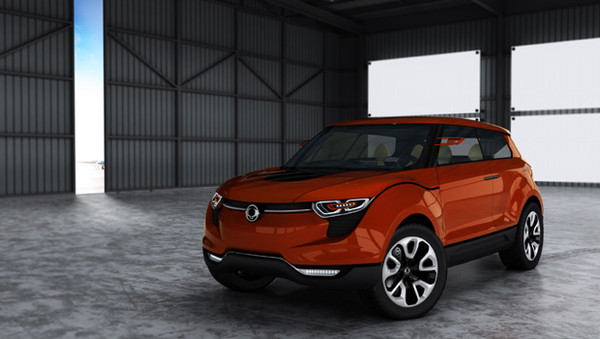 ▲ 쌍용차가 개발하려는 신차 XIV의 컨셉 모델. 크로스오버 차종으로 도시·오프로드에서 모두 활동가능하다.