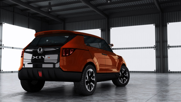 ▲ 쌍용차가 개발하려는 신차 XIV의 컨셉 모델. 크로스오버 차종으로 도시·오프로드에서 모두 활동가능하다.