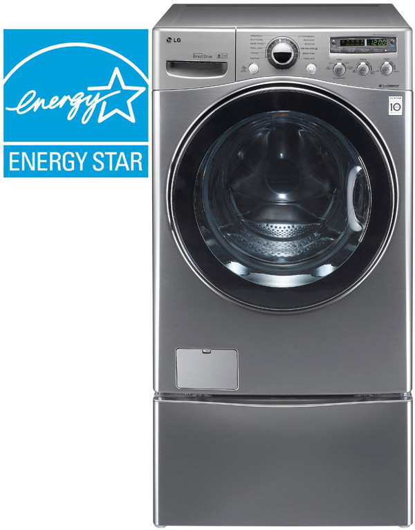 ▲ ⓒ지난해 미국 환경보호청이 실시한 '에너지스타 최고 에너지효율 2011' 프로그램에서 가장 좋은 제품으로 선정된 드럼세탁기(모델명: LG-WM3150H).