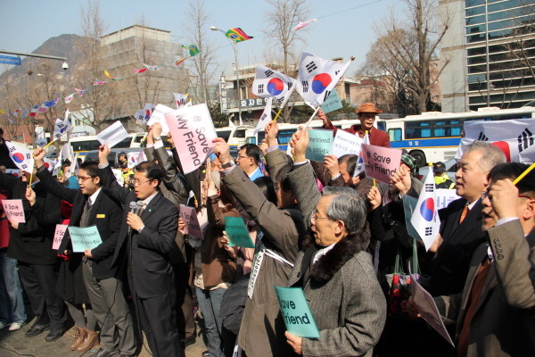 ▲ 자유선진당 박선영 의원이 단식 농성을 벌이던 텐트 안. ⓒ뉴데일리