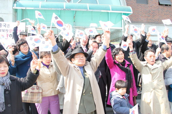 ▲ 자유선진당 박선영 의원이 단식 농성을 벌이던 텐트 안. ⓒ뉴데일리
