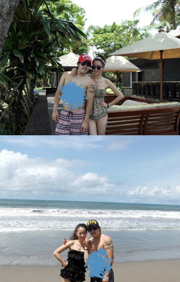 ▲ 유하나와 이용규의 신혼여행 사진이 공개돼 화제다. ⓒ 유하나 블로그