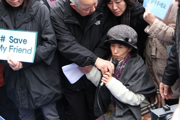 ▲ 자유선진당 박선영 의원은 지난 2일 실신하기 직전에도 