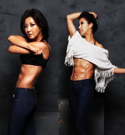 ▲ 배우 조은숙이 몸짱으로 변신해 화제다. ⓒ 조은숙 미니홈피