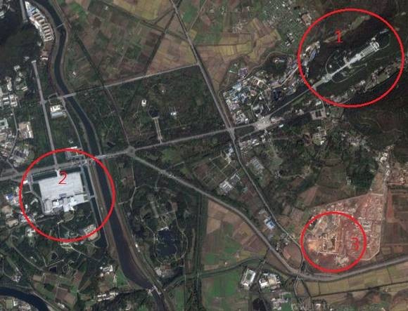 ▲ 1, 대성산혁명열사릉, 2, 금수산기념궁전, 3, 한반도 ⓒ