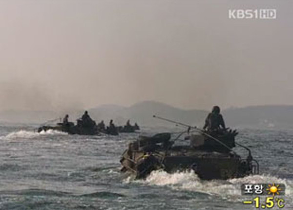 ▲ 지난 2월 27일부터 3월 9일까지 실시했던 키 리졸브 훈련 자료 화면[KBS 뉴스 캡쳐]