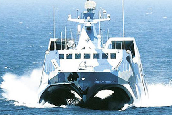 ▲ 중국 해군의 스텔스 미사일 고속정 022호. 지금까지 83척을 건조, 배치했다고 한다.