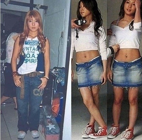 ▲ '보아의 과거 비율'사진이 네티즌들 사이에 화제다.  ⓒ 온라인 커뮤니티