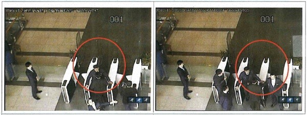 ▲ ▲로비 고층부 S/G 진입시도 장면 (증거자료 제공: 공정거래위원회)  ⓒ