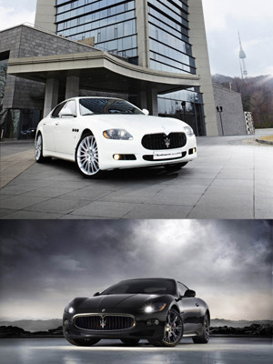 ▲ 마세라티 콰트로포르테(위)와 그란투리스모 S(아래).