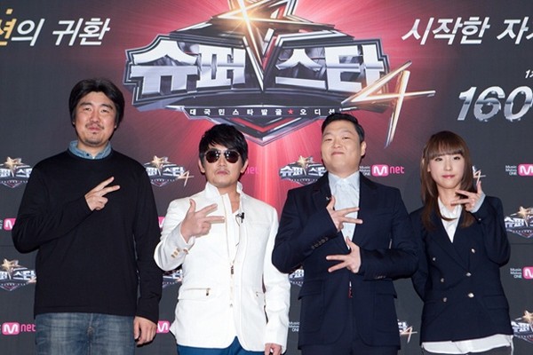 ▲ 왼쪽부터 김기웅 CP, 이승철, 싸이, 김태은 PD.ⓒCJ E&M