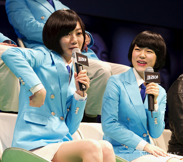 ▲ 영화 '코리아'(감독 문현성) 배두나, 한예리ⓒ양호상 기자ⓒ