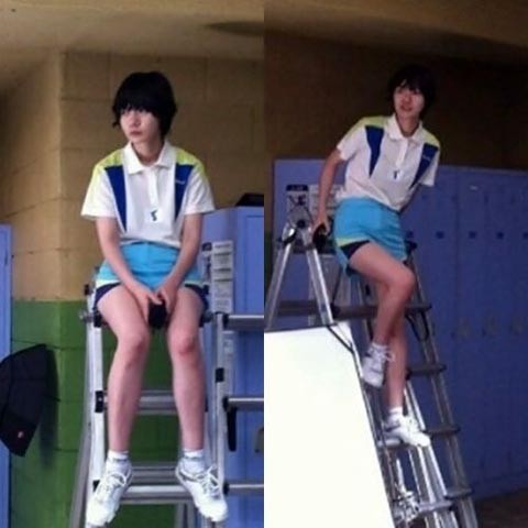 ▲ 배두나 중학생 몸매가 화제가 되고 있다. ⓒ 배두나 미니홈피