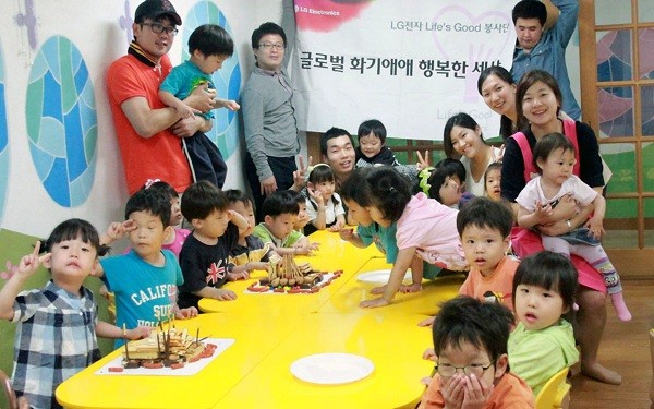 ▲ LG전자는 임작원 재능 기부로 사회봉사 활동을 확대하고 있다.