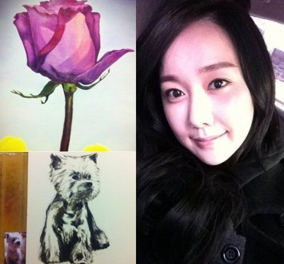 ▲ 배우 김민서가 그림 실력을 깜짝 공개했다. ⓒ 김민서 트위터