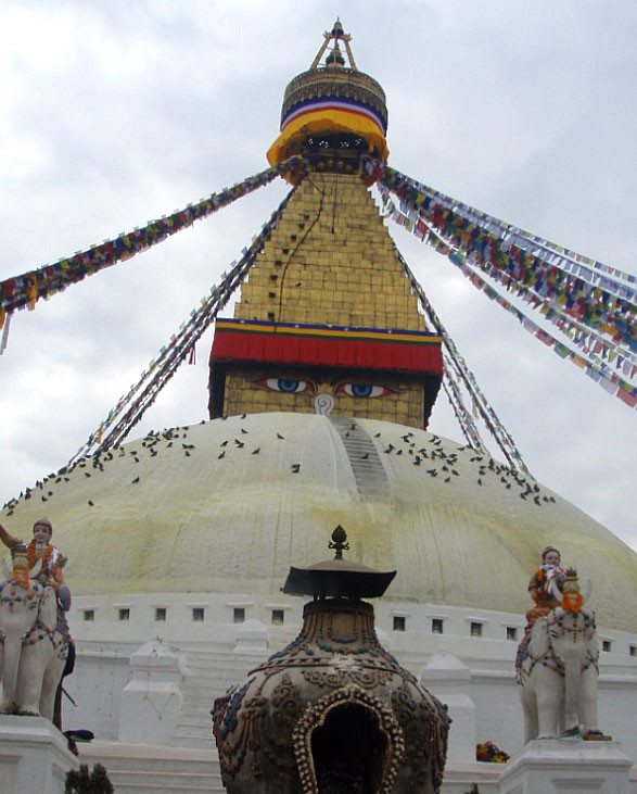 ▲ 네팔 수도 카트만두의 보다나트 사원.