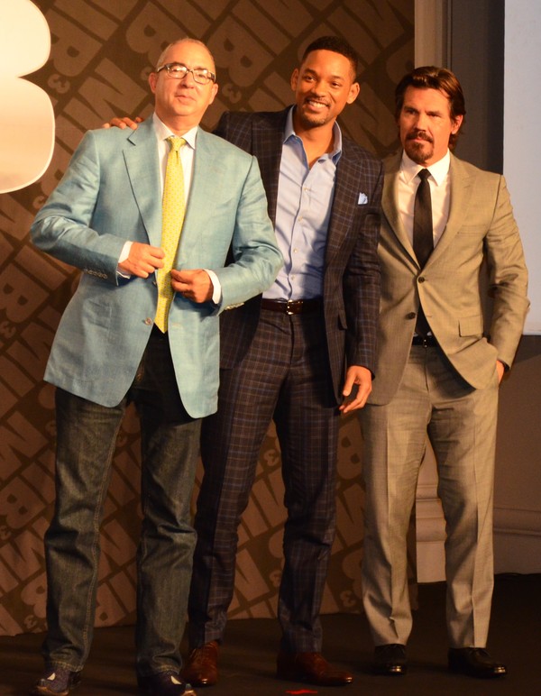 ▲ 왼쪽부터 감독 베리 소넨필드, 윌 스미스, 조쉬 브롤린.