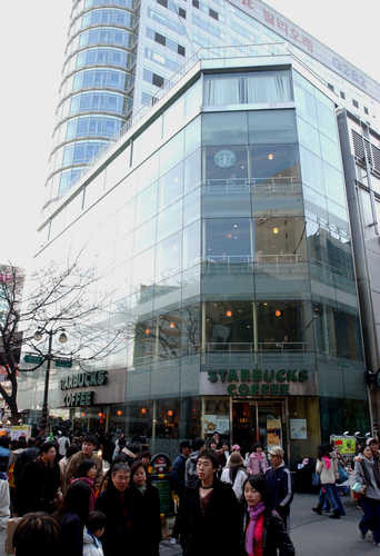 ▲ 서울 명동의 스타벅스 빌딩.ⓒ 연합뉴스