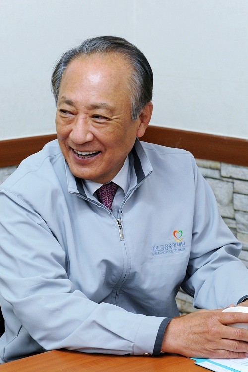 ▲ 미소금융중앙재단 김승유 이사장 ⓒ뉴데일리