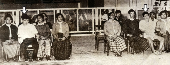 ▲ 1983년 10월 9일 발생한 버마 아웅산 테러범 진모 (왼쪽에서 두번째)와 강민철(오른쪽에서 두 번째)이 버마 법정에서 재판을 받고 있다. ⓒ 자료사진