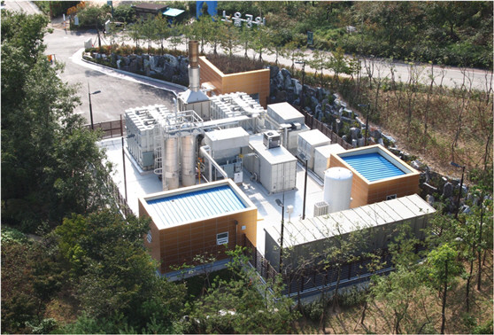 ▲ 서울 상암지구의 2.4MW급 수소연료전지발전소.ⓒ