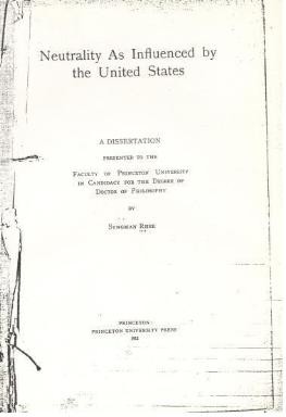 ▲ 프린스턴대학 출판부에서 출간된 이승만의 박사 학위 논문 