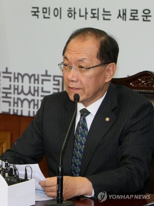 ▲ 새누리당 최고위원회의에서 발언을 하고 있는 황우여 대표. ⓒ연합뉴스