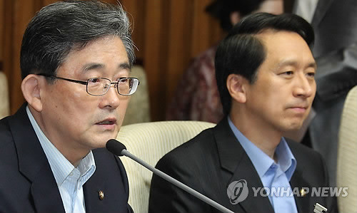 ▲ 일 하는 국회를 만들자고 요구하는 새누리당 이한구 원내대표 ⓒ연합뉴스