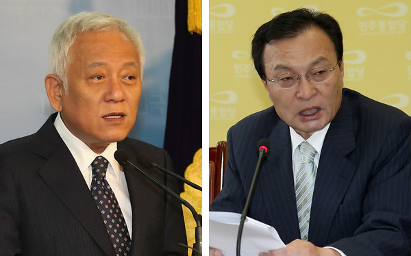 ▲ 김한길 후보(왼쪽)과 이해찬 후보(오른쪽) ⓒ 연합뉴스