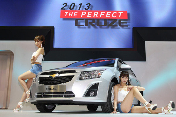 ▲ 한국GM이 부산 모터쇼에서 공개한 '2013년 퍼펙트 크루즈'.