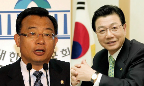 ▲ 새누리당의 지명직 최고위원으로 임명된 이정현 전 의원(왼쪽)과 김진선 전 강원지사. ⓒ 연합뉴스