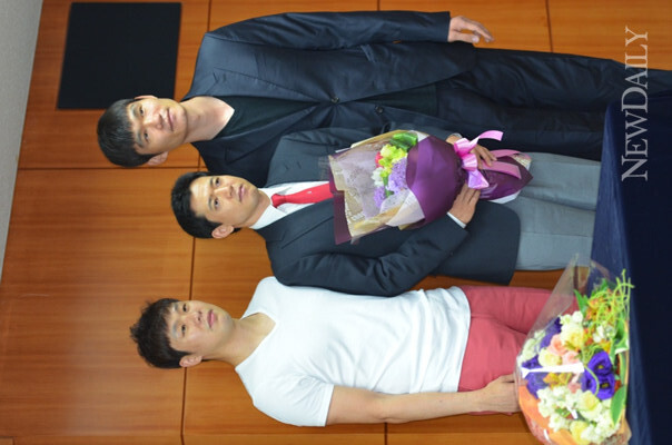 ▲ 왼쪽부터 조성민, 신기성, 김주성. ⓒ뉴데일리