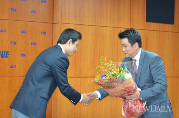 ▲ 왼쪽부터 조성민, 신기성, 김주성. ⓒ뉴데일리