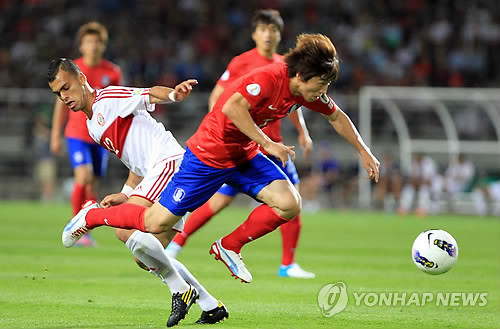 ▲ 질주하는 김보경 선수.