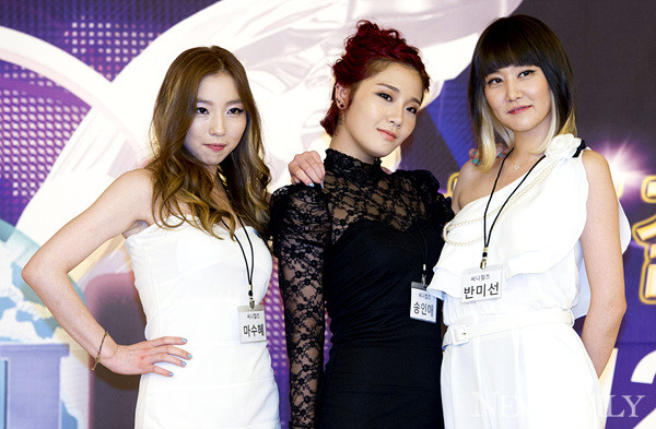 ▲ '글로벌 슈퍼 아이돌" 생방송 진출팀 '씨니컬즈'송인애, 마수혜, 반미선ⓒ양호상기자