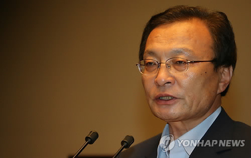 ▲ 민주통합당 이해찬 대표가 20일 국회에서 열린 의원총회에서 인사말을 하고 있다. 2012. 7. 20 ⓒ 연합뉴스