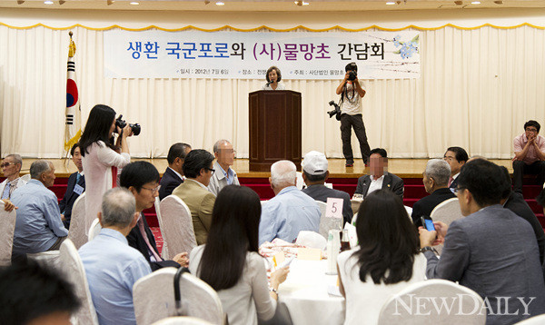 ▲ 지난 6일 서울 용산구 용산동 전쟁기념관에서 사단법인 물망초 주최로 열린 ‘국군포로 초청 오찬 간담회’에서 박선영 전 의원이 발언하고 있다. ⓒ 뉴데일리(자료사진)