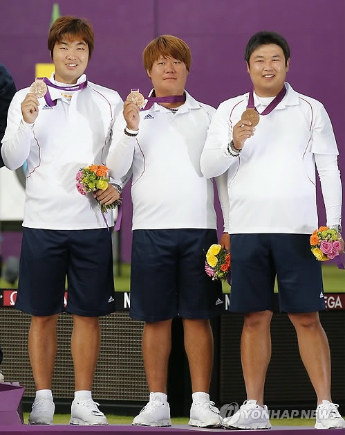 ▲ 왼쪽부터 임동현, 김법민, 오진혁.