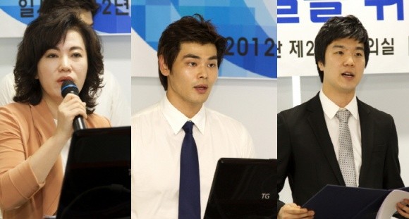 ▲ (왼쪽부터) 이연주 청연 운영위원장, 박현우 청연 기획부장, 박종원 청년대표 ⓒ 뉴데일리 양호상 기자
