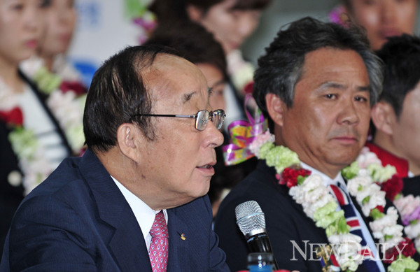 ▲ 대한체육회(KOC) 박용성 회장이 박종우의 ‘독도 세리머니’와 관해 FIFA 보고서가 중요하다고 강조했다. ⓒ 정상윤