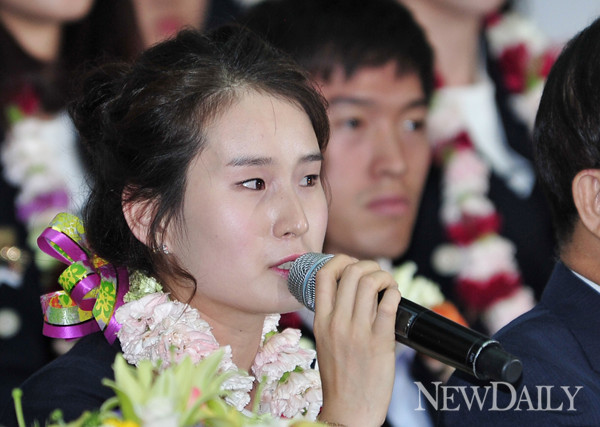 ▲ 기보배가 악플 때문에 마음앓이 한 경험을 이야기하며 눈시울을 불혔다. ⓒ 정상윤