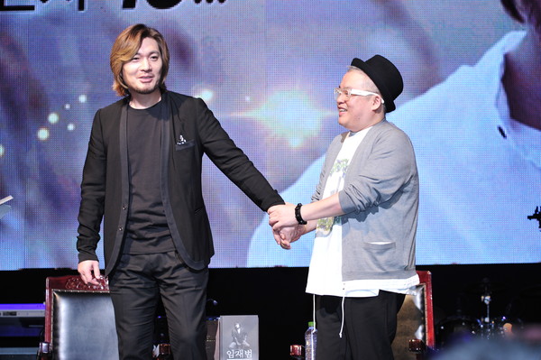 ▲ 가수 임재범과 작곡가 김형석  ⓒ 뉴데일리