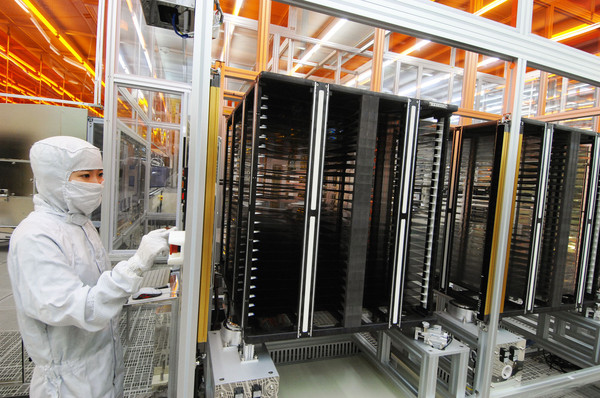 ▲ ⓒLG LGD 생산라인.